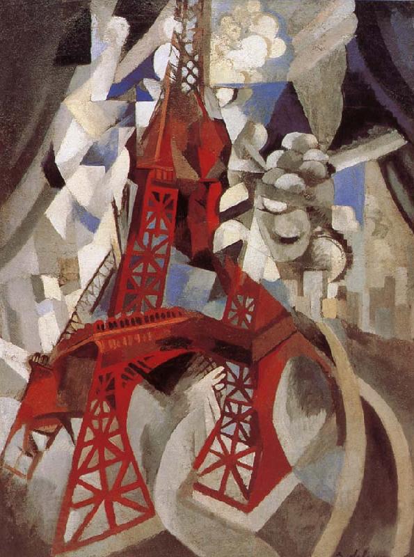 Delaunay, Robert Eiffel Tower  Red tower oil painting picture